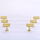 Transparent Acrylic Furniture Handles – Brass Cabinet Pulls and Wardrobe Knobs Handles