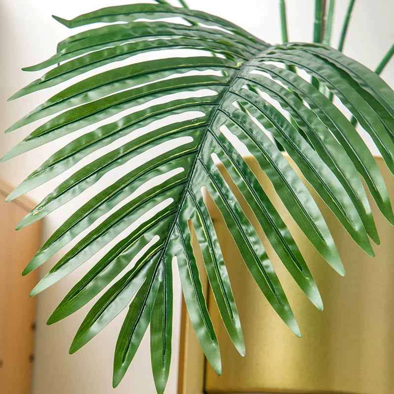Dlight Decor 85cm Tropical Palm Banana Tree Branch with Monstera Leaves