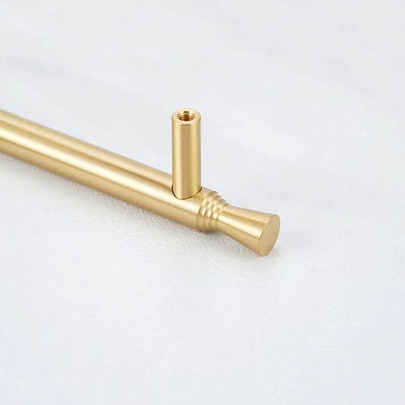 Solid Brass Kitchen Cabinet Handles – Modern Bar Pulls for Drawers and Wardrobes Handles