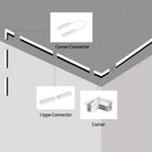 2 Meter White LED Magnetic Track Lighting System Accessories - Ceiling Recessed Magnet Rail Lamp Kit ceiling light