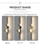Dlight Decor Black Modern LED Wall Light Fixture
