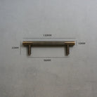 Solid Bronze Cabinet Handles – Antique Brass Wardrobe Bars and Drawer Pulls (20mm-500mm) 130mm Handles