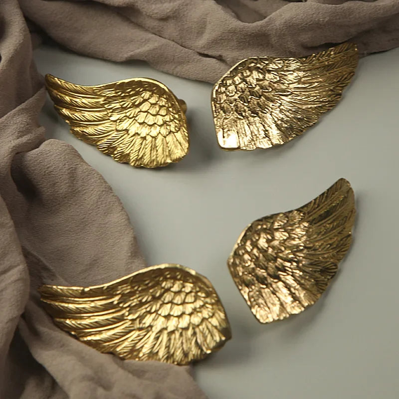 Luxury Brass Solid Handle Pure Copper Animal Shape High-grade Gold Wardrobe Dresser Drawer Cabinet Pulls Furniture