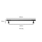 Black Vertical Line Brass Furniture Handles – Cabinet Drawer Knobs and Wardrobe Pulls 264mm Handles