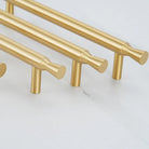 Solid Brass Kitchen Cabinet Handles – Modern Bar Pulls for Drawers and Wardrobes Handles