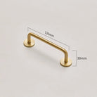 Modern Brass Furniture Bar Handles – Stylish Cabinet Pulls and Towel Bars (7mm Solid Brass) 2007-B120 Handles