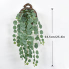 Dlight Decor 64cm Hanging Eucalyptus Vine with Apple Leaves 64.5cm Frost Green