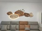 Dlight Decor 3D Nine Fish Wall Lamp Mural Art Wall Art