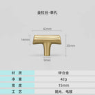 Modern Brushed Gold Cabinet Handles - Zinc Alloy Drawer Pulls for Kitchen and Furniture Gold drawing T Handles