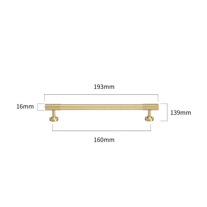 Gold Chrome Polished Gold Spiral Deco Furniture Handles – Modern Kitchen Cabinet and Wardrobe Pulls 9020-B193 Handles