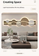 Dlight Decor Artistic Wood Crystal Wall Glow Light Wall Art