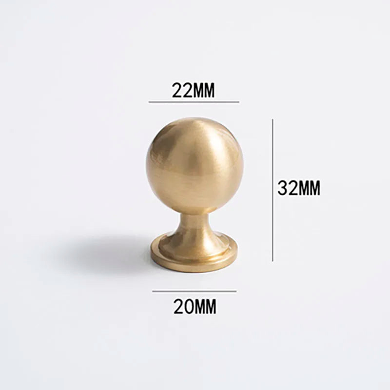 Gold Brass Cabinet Handles – Furniture Bar Pulls and Wardrobe Knobs for Kitchen Doors TS2011-KNOB Handles