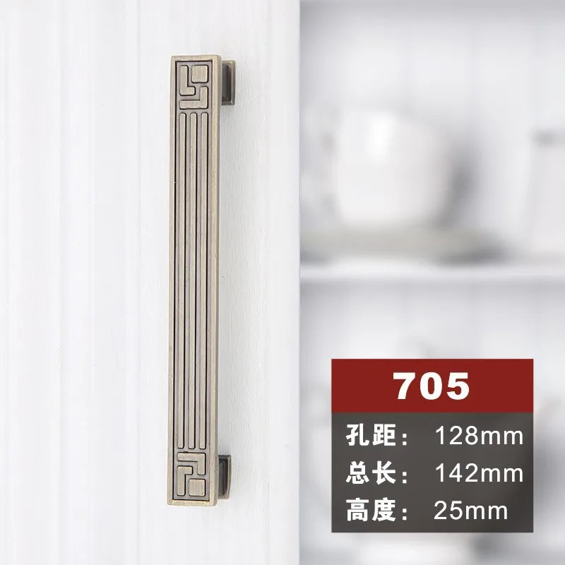 Antique Bronze Cabinet Knobs and Handles – Vintage Furniture Hardware 705 128mm Handles