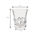 Dlight Decor 310ml Square Glass with Ice Cube Base 310ml / 1pcs Cocktail Glasses