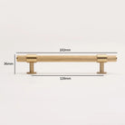 Knurled Brass Handles – Modern Kitchen Cabinet Pulls and Wardrobe Knobs (28mm-278mm) 9006-182 Handles