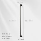 Modern Zinc Alloy Cabinet Handles - Kitchen Drawer Knobs for Wardrobes and Furniture Gray drawing 320mm Handles