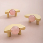 Solid Brass Acrylic Cabinet Handles and Knobs – Elegant Pulls for Drawers Dressers and Bathroom Furniture Knobs