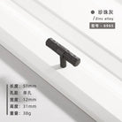 Creative T-Bar Cabinet Handles - Modern Zinc Alloy Pulls for Kitchen and Furniture Pearl Grey T Handles