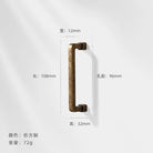 Antique Bronze Wardrobe Door Handles – Zinc Alloy Cabinet Pulls and Drawer Knobs 5065-96mm Handles