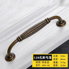 Antique Bronze Cabinet Handles - Retro Drawer Pulls Vintage Zinc Alloy Kitchen Hardware for Furniture Dresser and