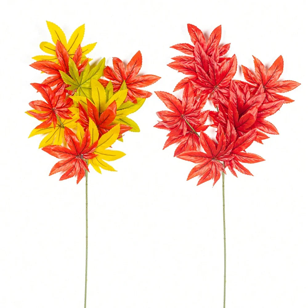 Dlight Decor 77cm Autumn Maple Leaf Branch for Fall Display