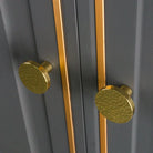 Nordic Handmade Brass Hammered Cabinet Handles – High-End Pulls for Drawers Wardrobes and Kitchen Furniture Knobs