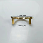 Round Hammered Brass Wardrobe Handles – Modern Knobs for Drawers Dressers and Cabinets (Circle & Semi-Circle)