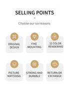 Dlight Decor Wall Clock Lamp with Crystal Glow Wall Art