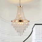 Arabelle 19.7-Inch Gold & Chrome Crystal Chandelier