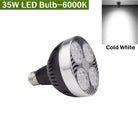 E27 LED Track Light Holder Base - 2-Wire Rotatable Ceiling Rail Lamp Fittings 35W Bulb 6000K ceiling light