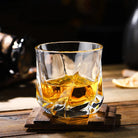 Dlight Decor Spiral Square Glass Cup Set 170ml (1pc/2pc) Cocktail Glasses