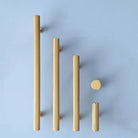 Gold and Black Brass T-Bar Handles – Straight Line Cabinet Pulls and Wardrobe Knobs Handles