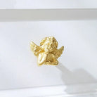 Brass European Angel Cabinet Handles - Vintage Gold Knobs for Wardrobes Dressers and Drawers Knobs