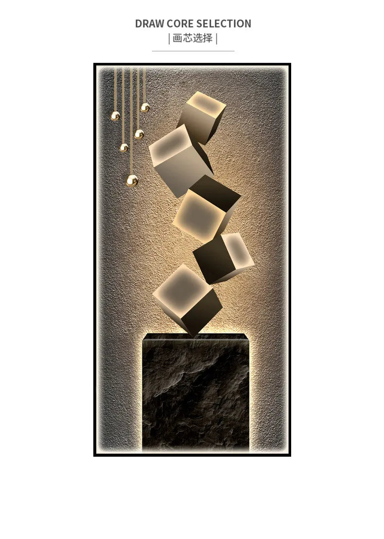 Dlight Decor Crystal Wall Art Glow Lamp for Interiors Wall Art