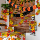 Dlight Decor 200cm Fall Maple Leaf Garland for Autumn and Halloween Decor