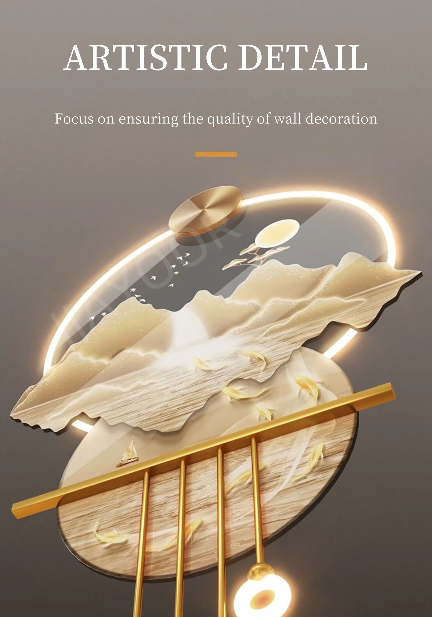 Dlight Decor Butterfly Mural Light for Entrance Walls Wall Art