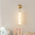 Nordic Wind Gourd Wall Lamp - Minimalist Led Milky White Light For Living Room Study Bedroom