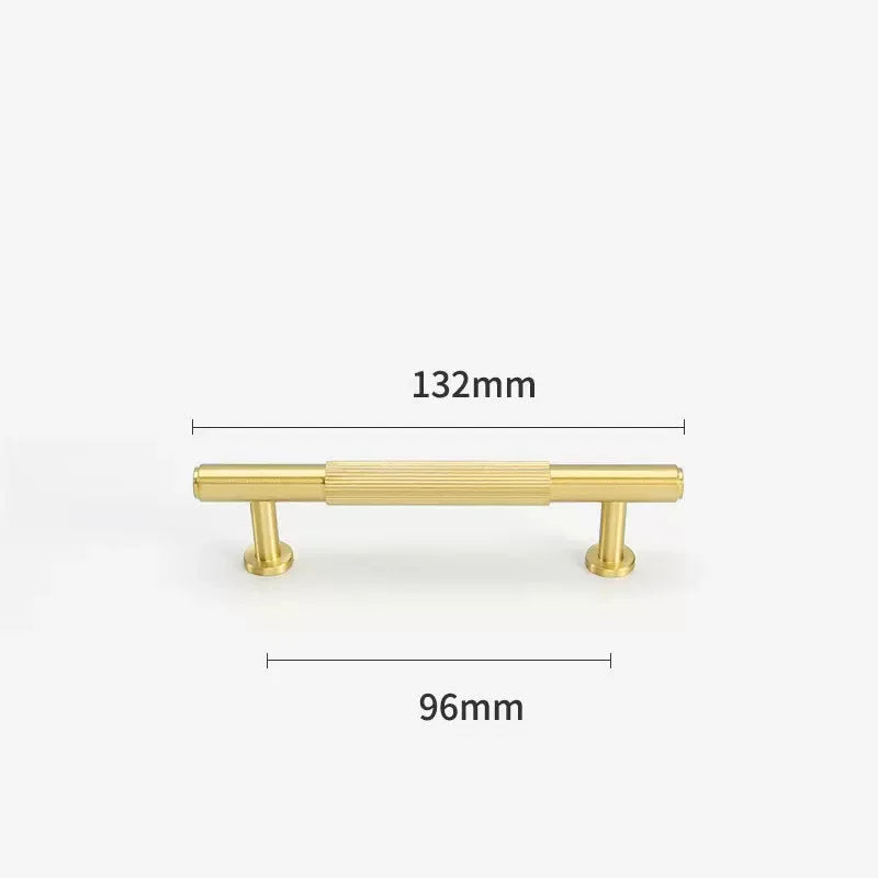 Gold Brass Cabinet Handles – Liner Knobs and Kitchen Drawer Bar Pulls for Furniture gold 132mm Handles