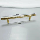 Hammered Brass Cabinet Handles – Light Gold Wardrobe Knobs and Drawer Pulls for American/Nordic Furniture TS0101 7.4