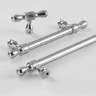 Gold Chrome and Black Brass Wardrobe Handles – Modern Drawer Pulls and Dresser Knobs for Cabinets and Cupboards Handles