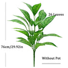 Dlight Decor 76cm Tropical Magnolia Palm Branch with 26 Leaves 76cm 26touwangwenye