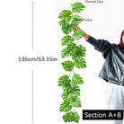 Dlight Decor 180cm Hanging Monstera Vine with Turtle Leaves