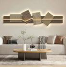 Dlight Decor Artistic Wood Crystal Wall Glow Light Wall Art