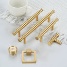 Solid Brass Kitchen Cabinet Handles – Modern Bar Pulls for Drawers and Wardrobes Handles