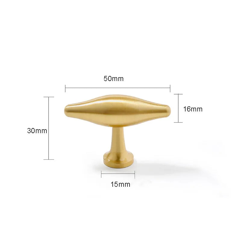 New Brass Cabinet Handles – Modern T-Bar Pulls and Drawer Knobs for Kitchen and Wardrobe 50mm T bar Handles