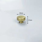 Gold Knurled Cabinet Handles – Textured Furniture Door Knobs and Wardrobe Pulls 30mm knob Handles