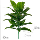 Dlight Decor Tropical Plant Branch for Home and Garden Display 85cm-meiren