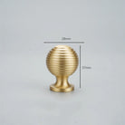 Brushed Gold Brass Cabinet Handles – Modern Knobs and Bar Pulls (50mm-280mm) 28mm ball Handles