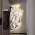 Dlight Decor Feather Mural LED Light for Entry Walls Wall Art