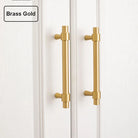 Nordic Brass Furniture Handles – Gold Black Chrome Cabinet Bar Pulls (50mm-500mm) Brass gold / 265mm x 224CC Handles